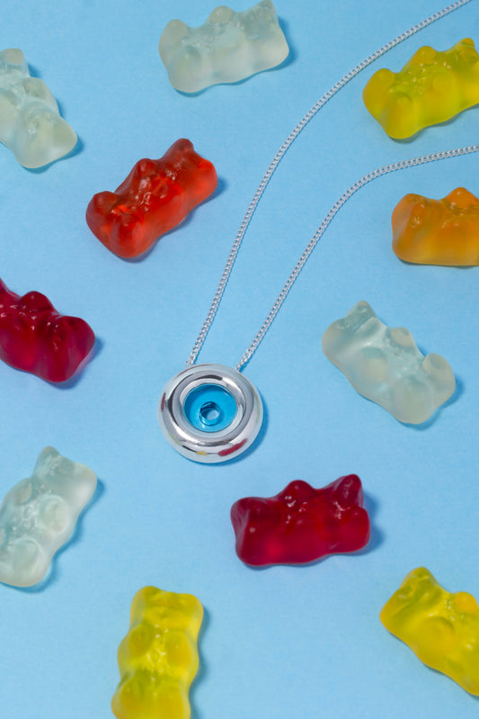 Eye Candy Necklace – Light Blue