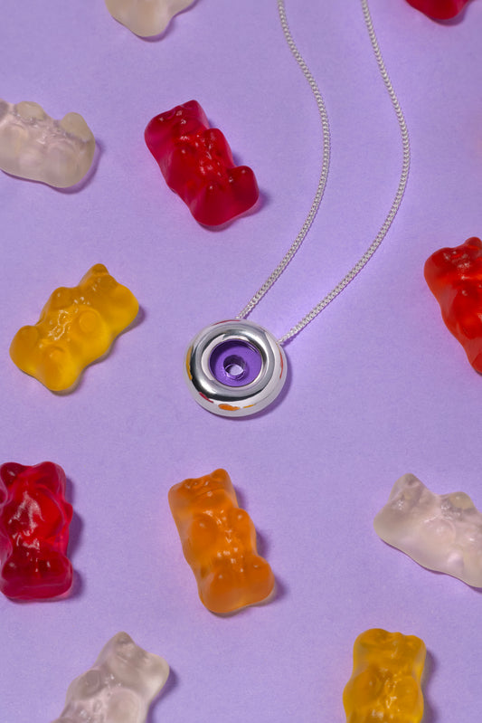 Eye Candy Necklace - Purple