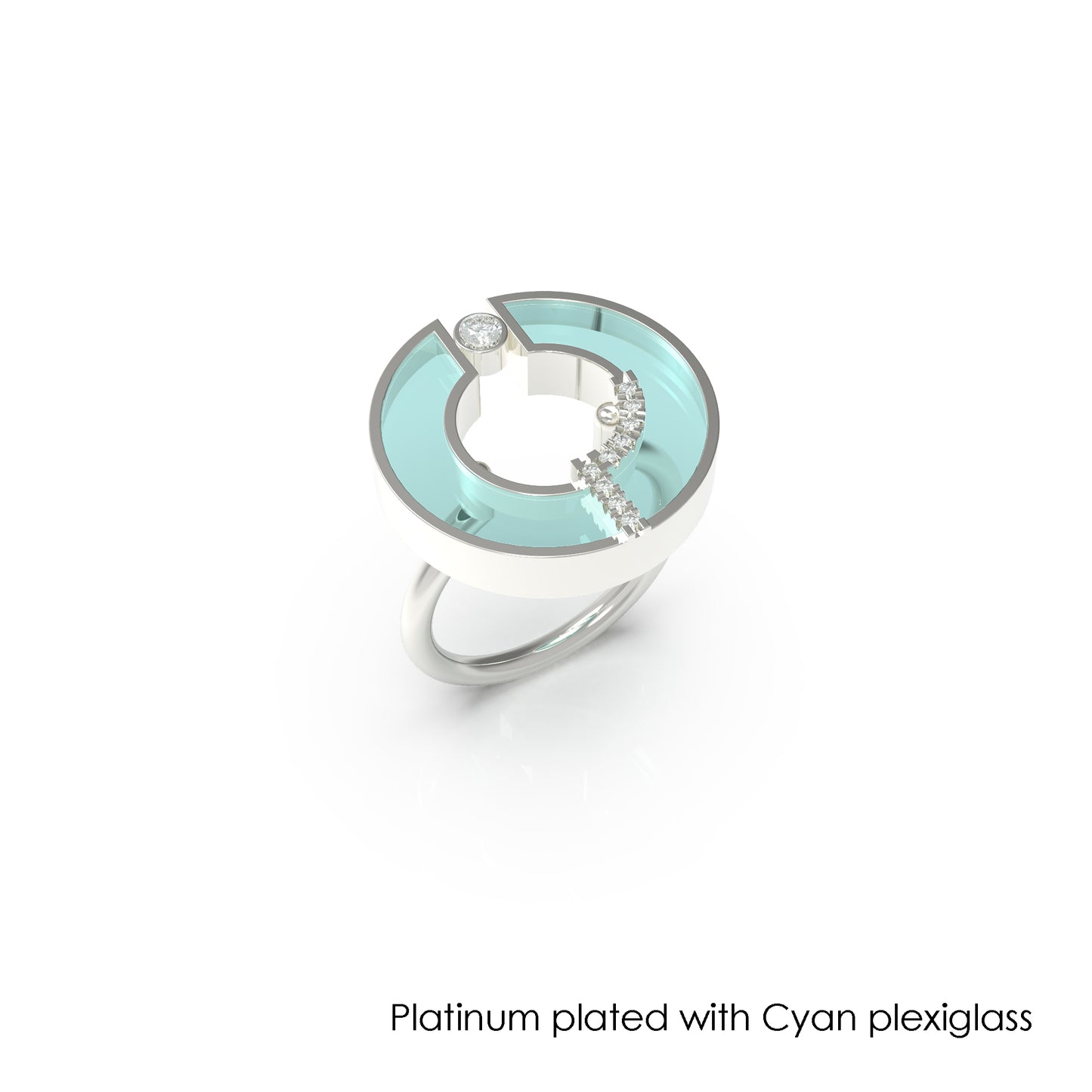 Circle Glass Ring
