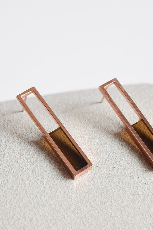 Bar Glass Earrings