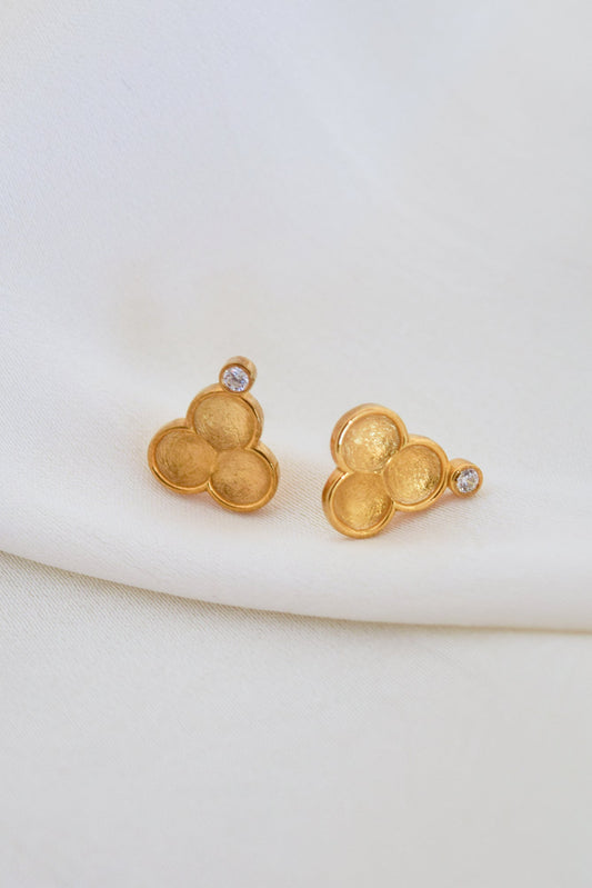 Trefoil Stud Earrings