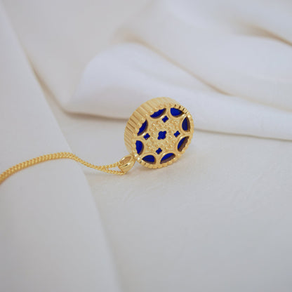 Circle Rose Window Necklace