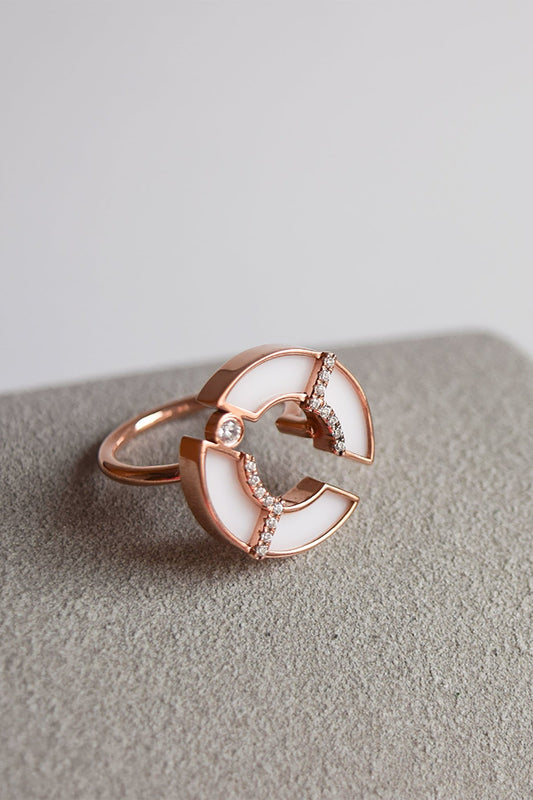 Circle Glass Ring