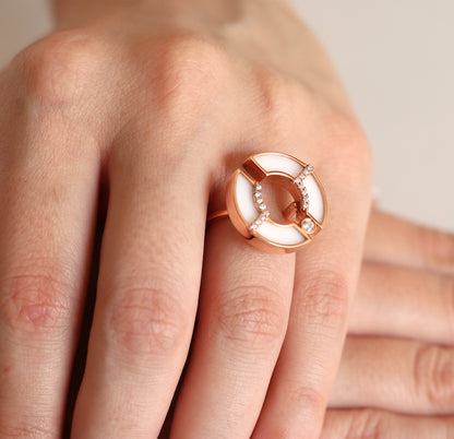 Circle Glass Ring