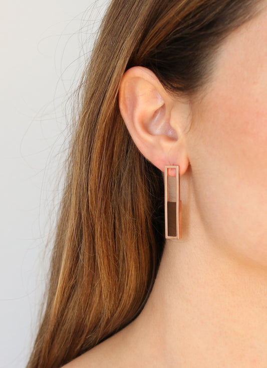 Bar Glass Earrings